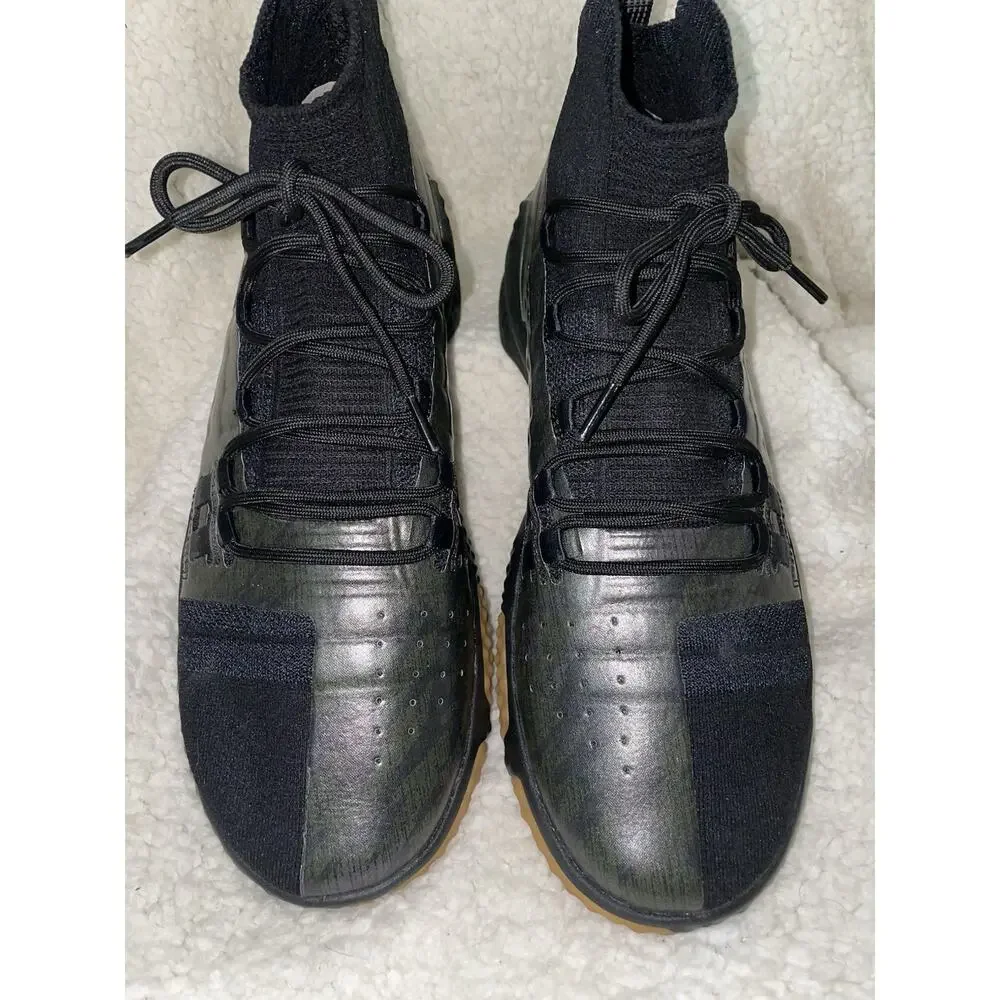 RARE🔥 Under Armour Project Rock 1 Training Sz 13 Mens Black Blood Sweat Respect - Picture 2 of 9